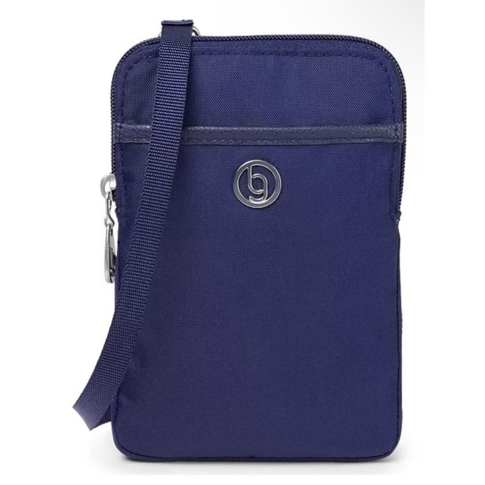 NWT $55 baggallini Navy Arlington Mini Crossbody Bag RFID Protection